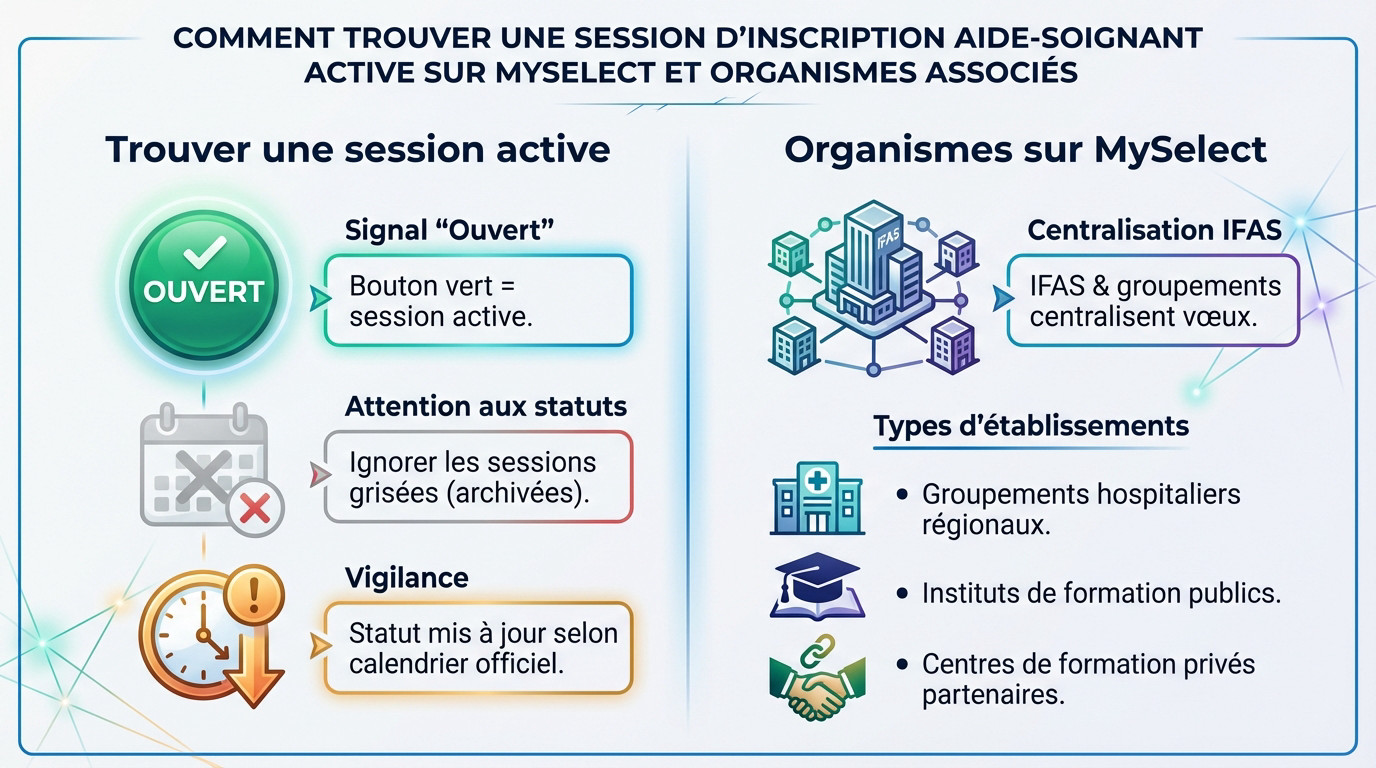 MySelect aide-soignant : guide pas à pas (inscription IFAS)